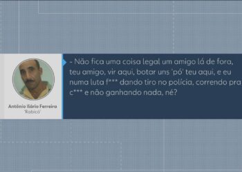 Áudio atribuído a Rabicó aponta negociação por ponto de venda de drogas: 'E eu numa luta f* dando tiro no polícia e não ganhando nada'